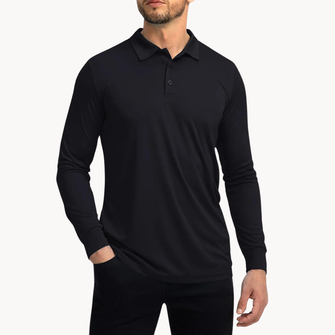 Herren Polo Shirt Med Knapper