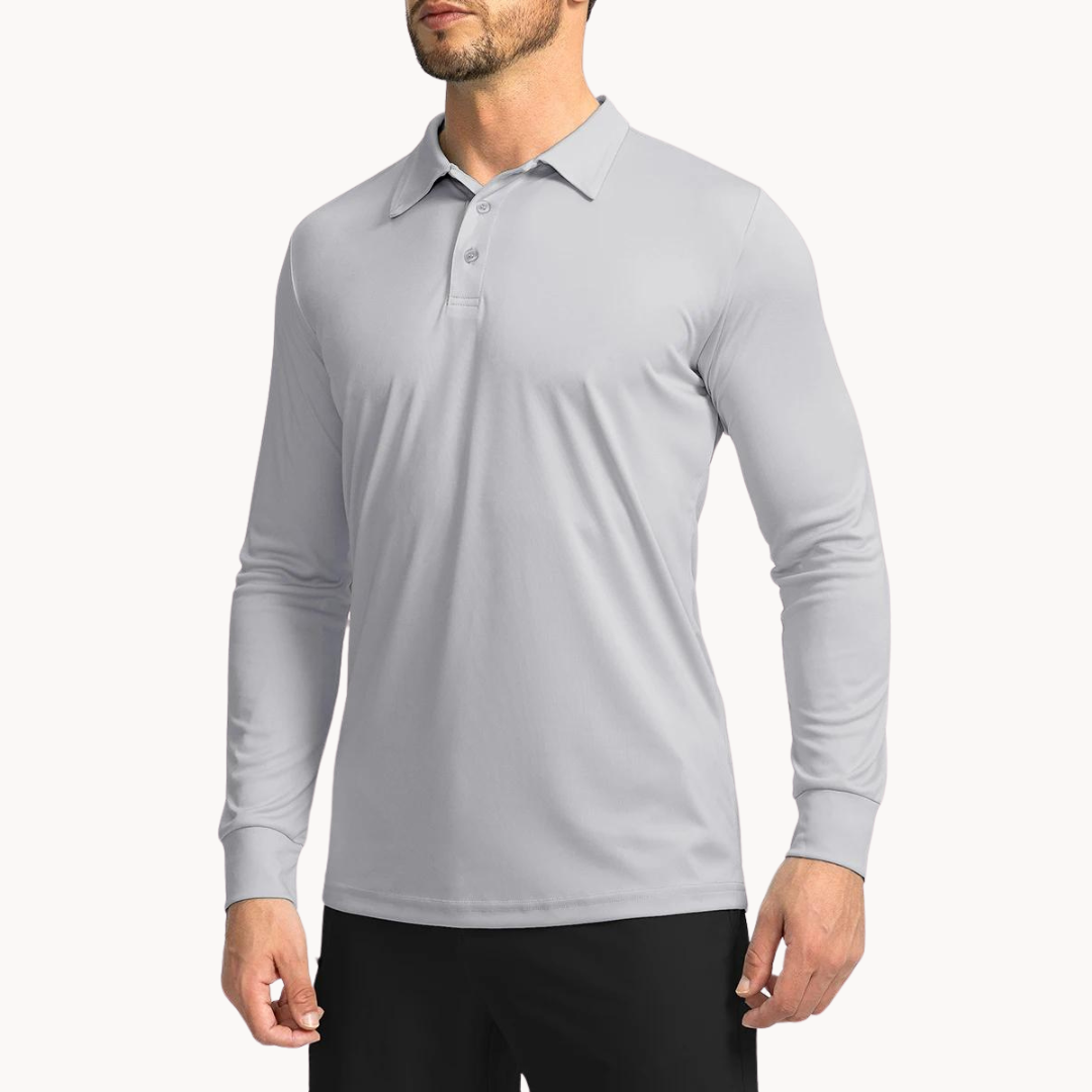 Herren Polo Shirt Med Knapper
