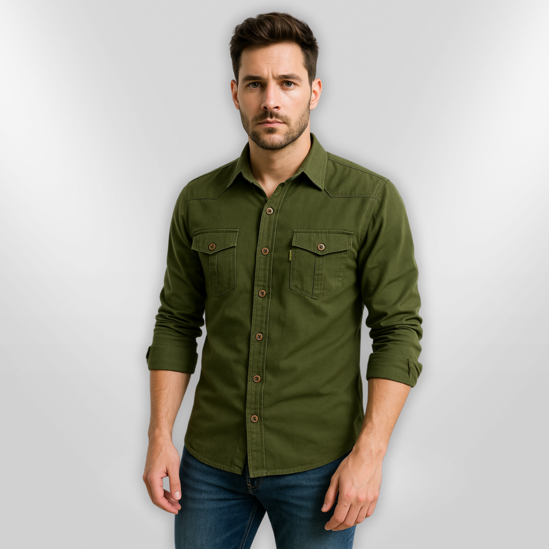 Herreskjorte Langærmet Slim Fit
