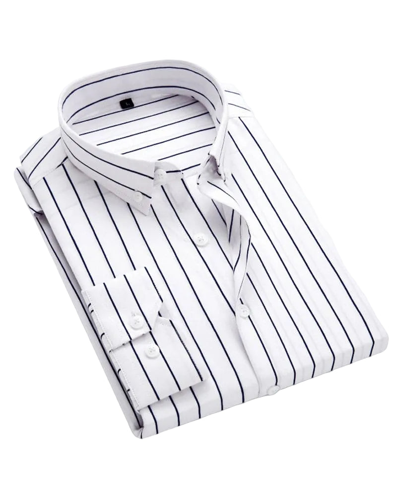 Herreskjorte Stribet Casual Business Stil