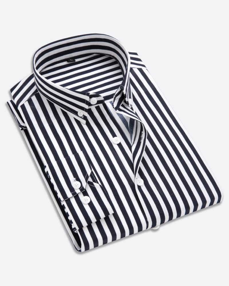 Herreskjorte Stribet Casual Business Stil