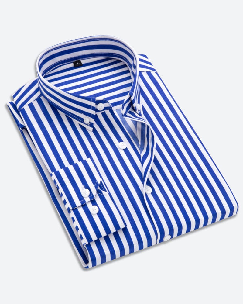 Herreskjorte Stribet Casual Business Stil