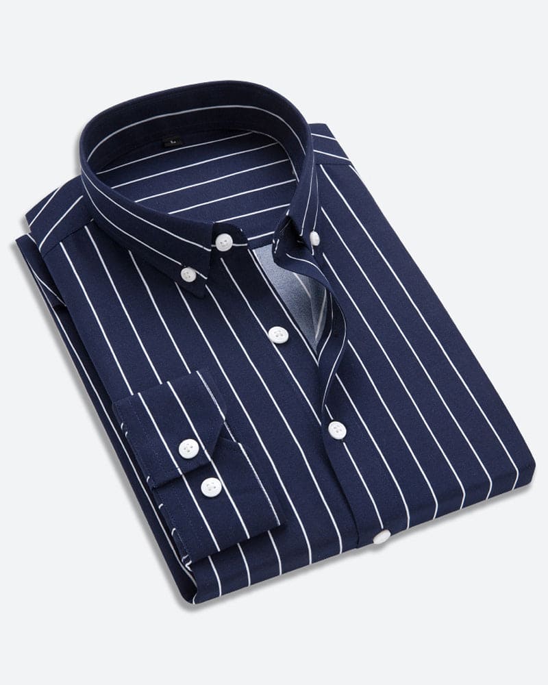 Herreskjorte Stribet Casual Business Stil