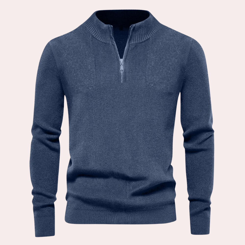 Herre Sweater Strikket Klassisk Stil