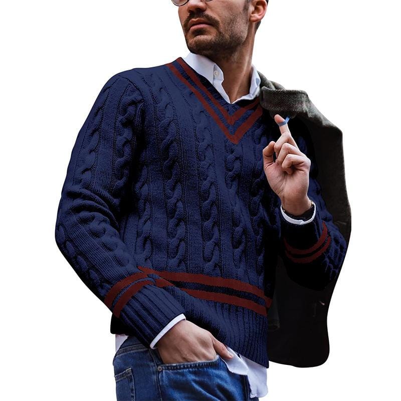 Herresweater Strikket til Efteråret