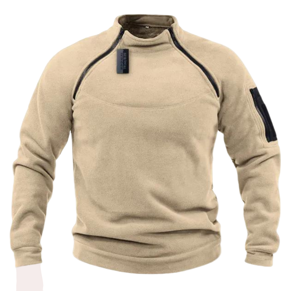 Herresweater med Stretch og Afslappet Stil
