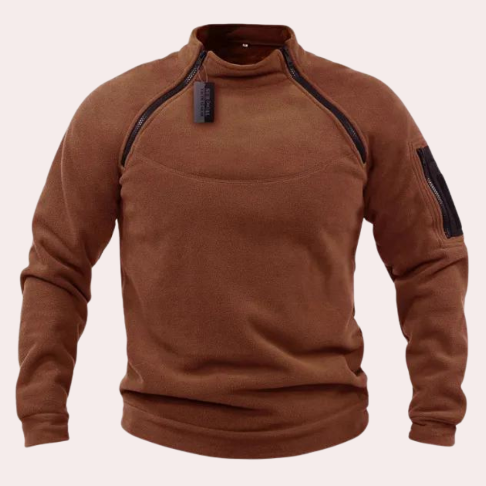Herresweater med Stretch og Afslappet Stil