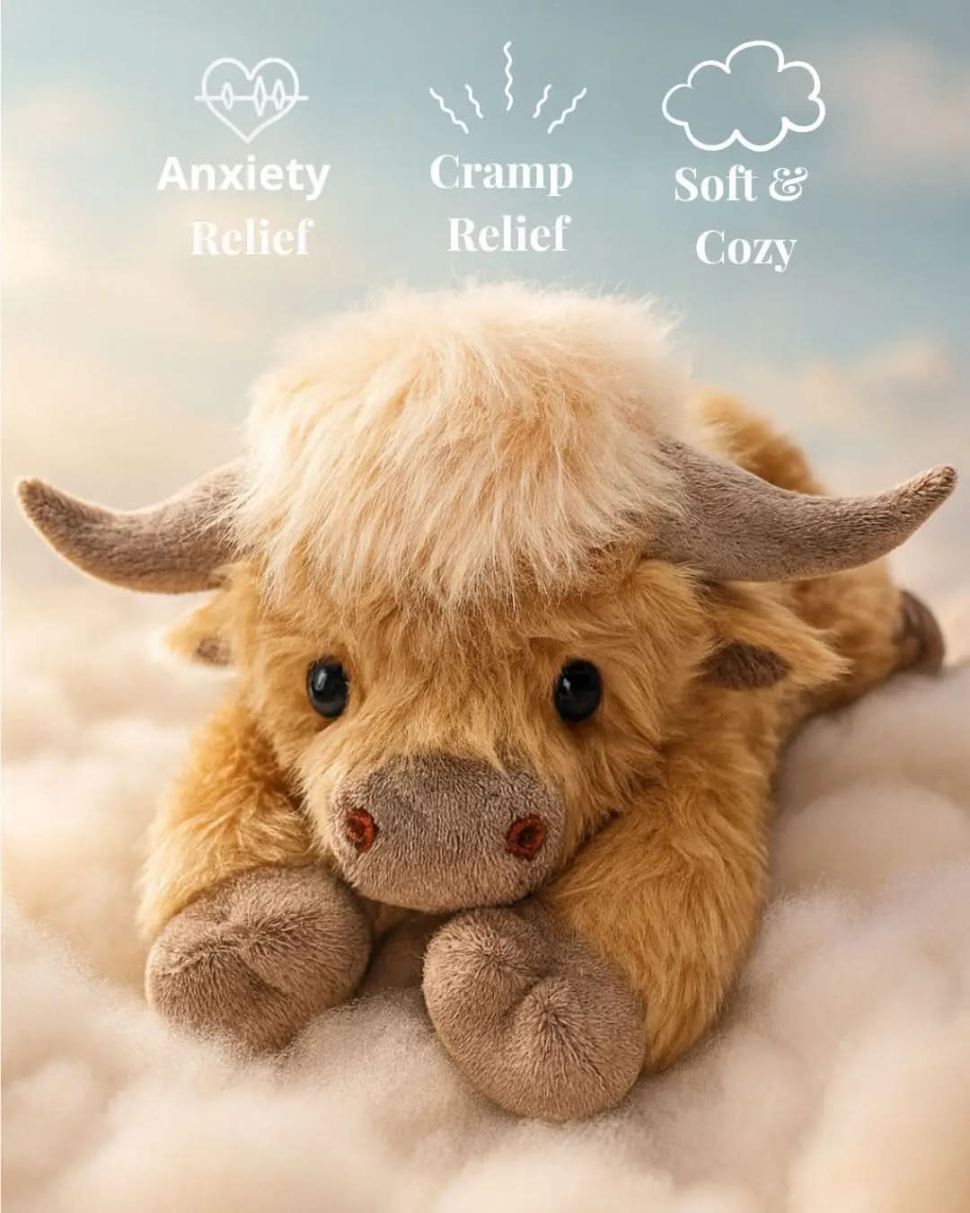 Highland Cattle Plyslegetøj med Rustik Charme