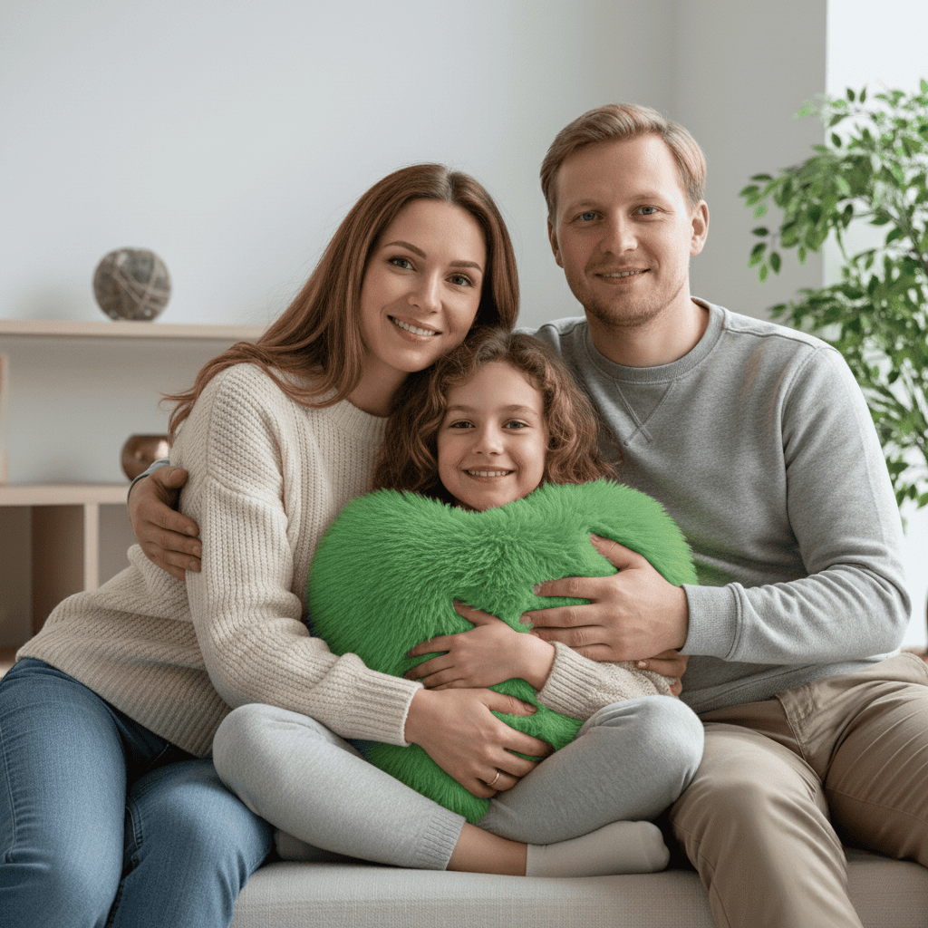 Hjerteformet Pude til Moderne Indretning