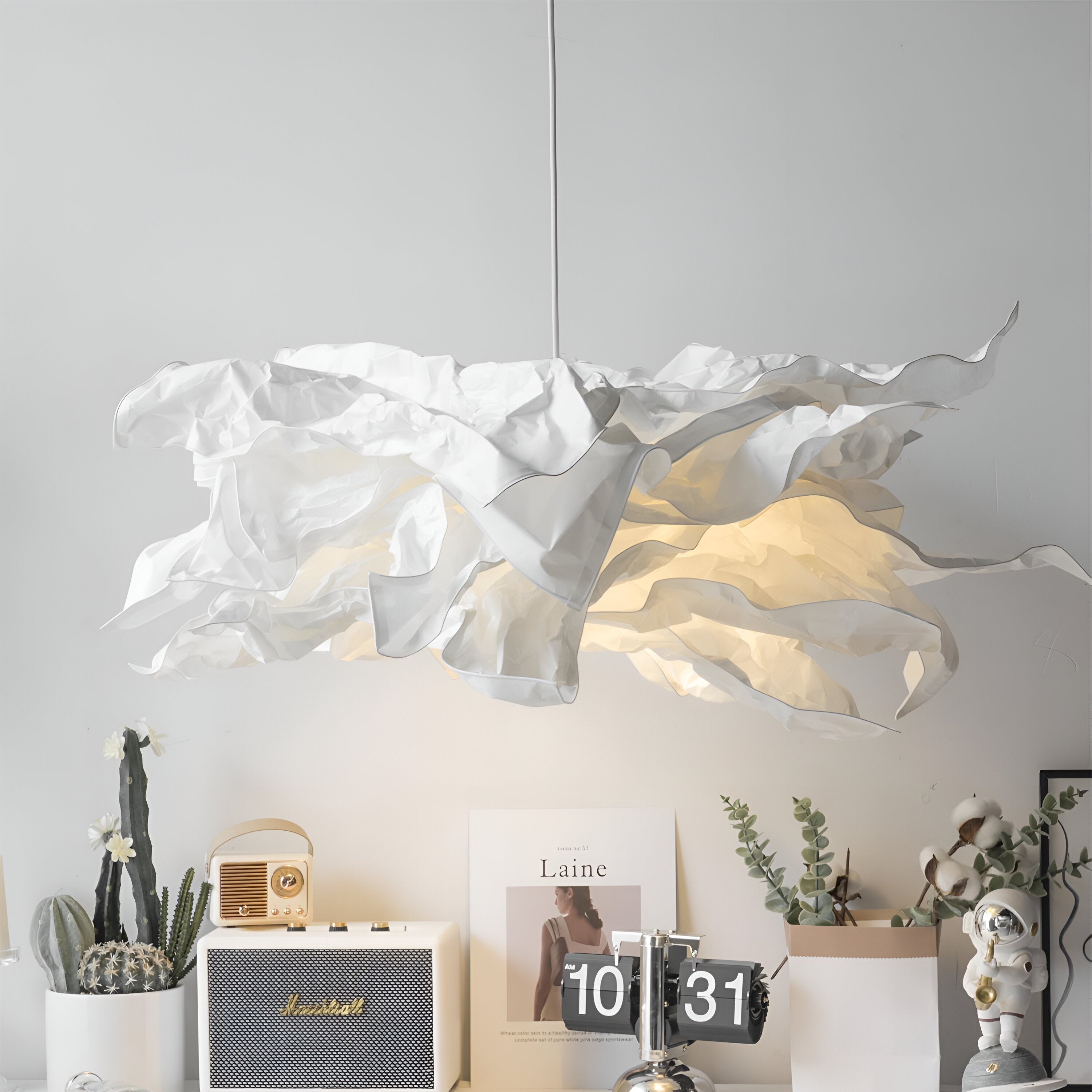 ShadeGlow - Brugerdefinerbar hængelampe med papirskærm design
