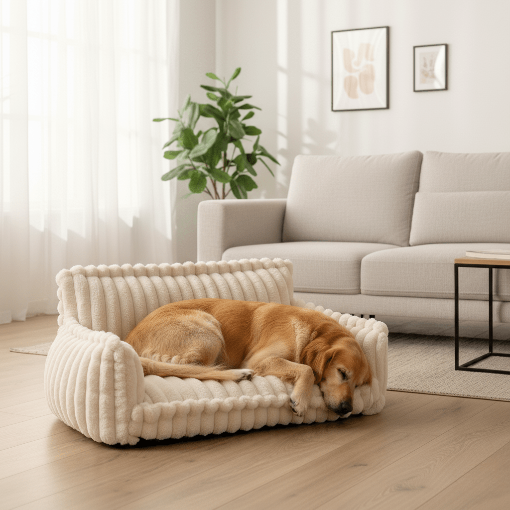 Hundesofa til Kæledyr med Forhøjet Nakkestøtte
