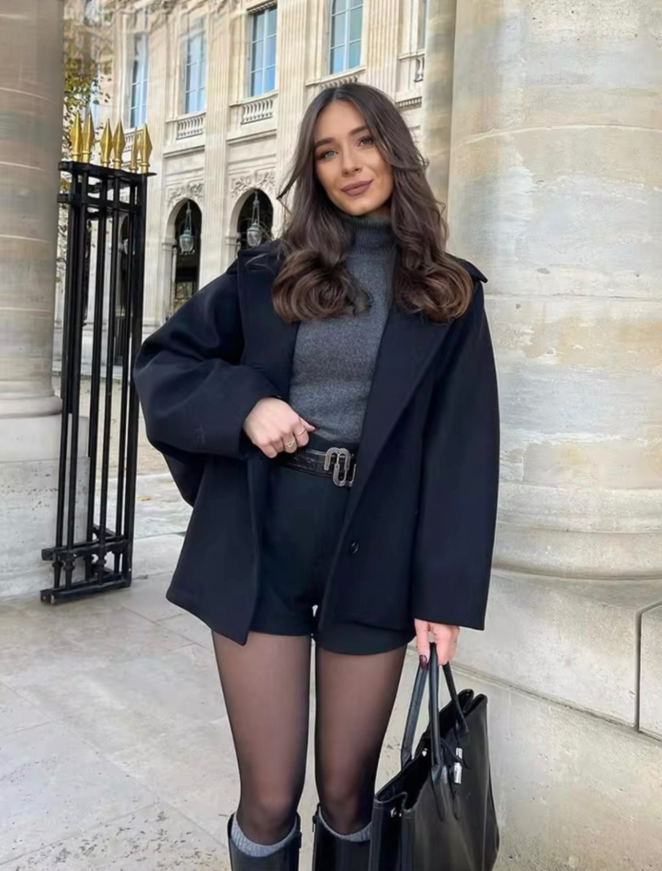 Lainey Kvinders Frakke – Elegant & Komfortabel Oversized Uldfrakke til Vinter