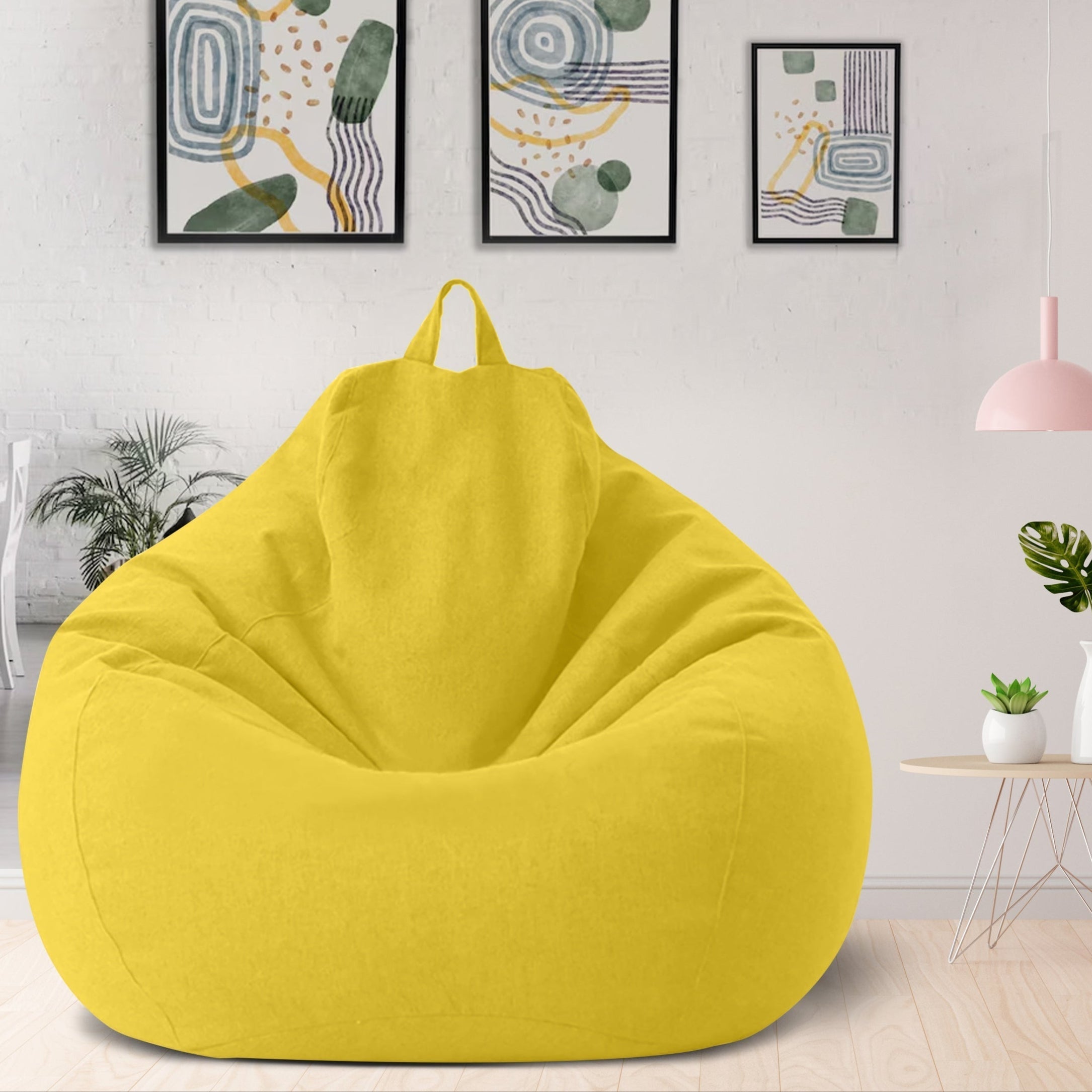 Norvo | Luksuriøs Lin Bean Bag – Ergonomisk & Stilfuld Komfort Møbel