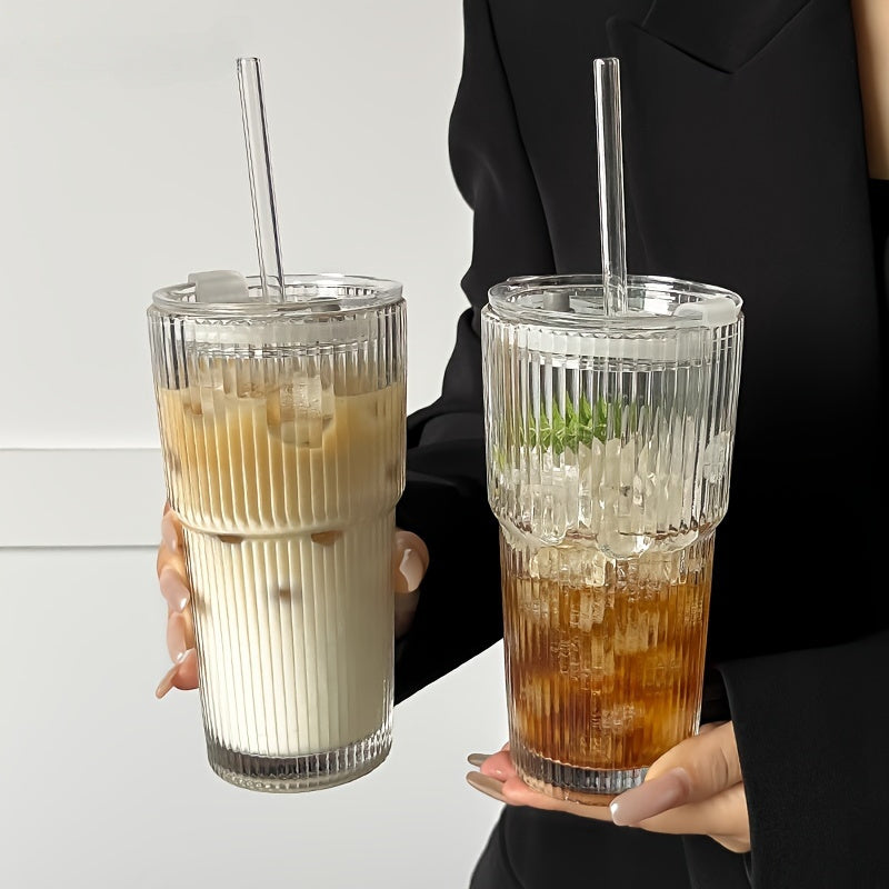 Isoleret Kaffekrus Med Låg Og Halm Til Varme Og Kolde Drikke