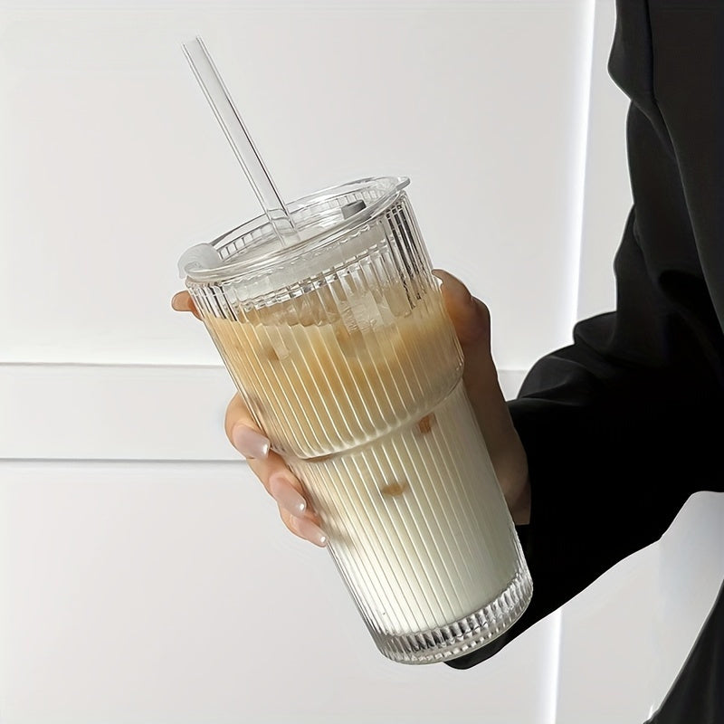 Isoleret Kaffekrus Med Låg Og Halm Til Varme Og Kolde Drikke