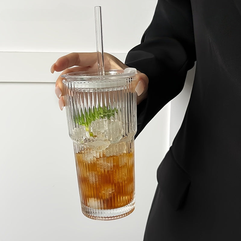 Isoleret Kaffekrus Med Låg Og Halm Til Varme Og Kolde Drikke