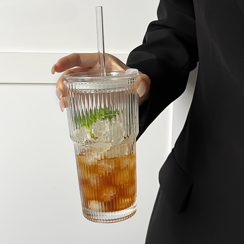 Isoleret Kaffekrus Med Låg Og Halm Til Varme Og Kolde Drikke
