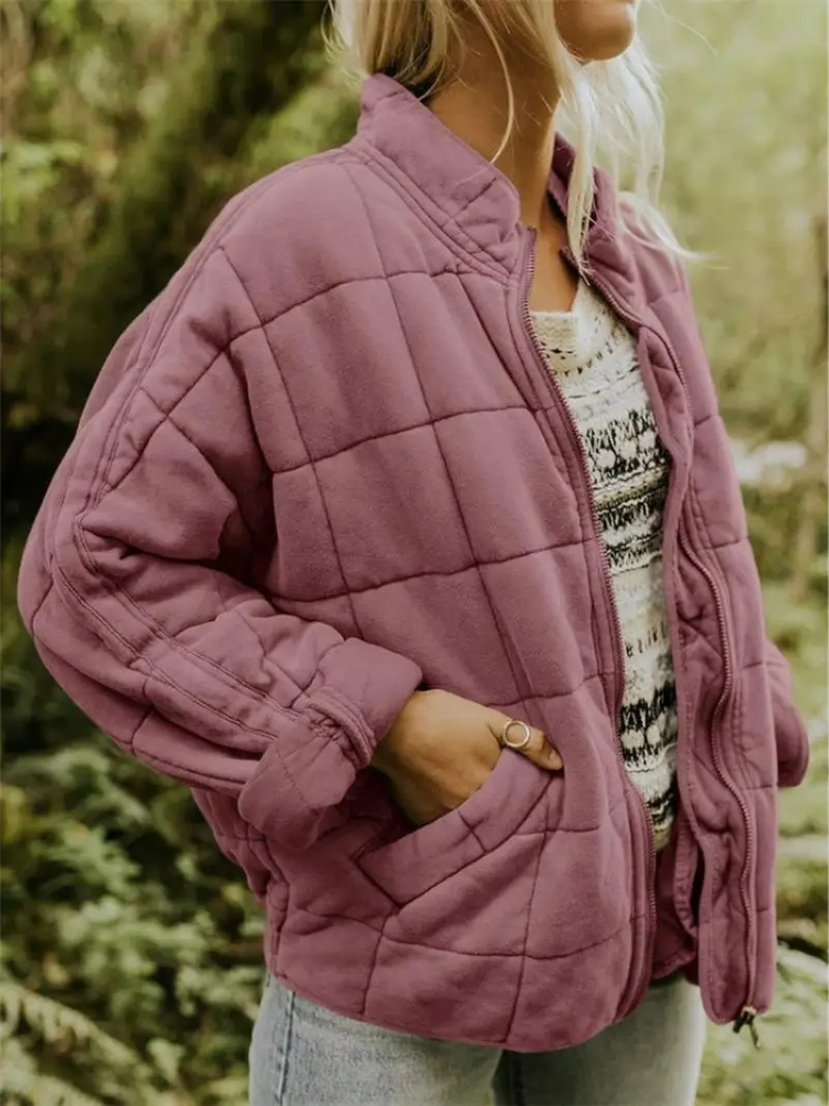 Jane Vatteret Jakke Kvinde – Varm, Behagelig & Moderne Stil Vinter Efterår