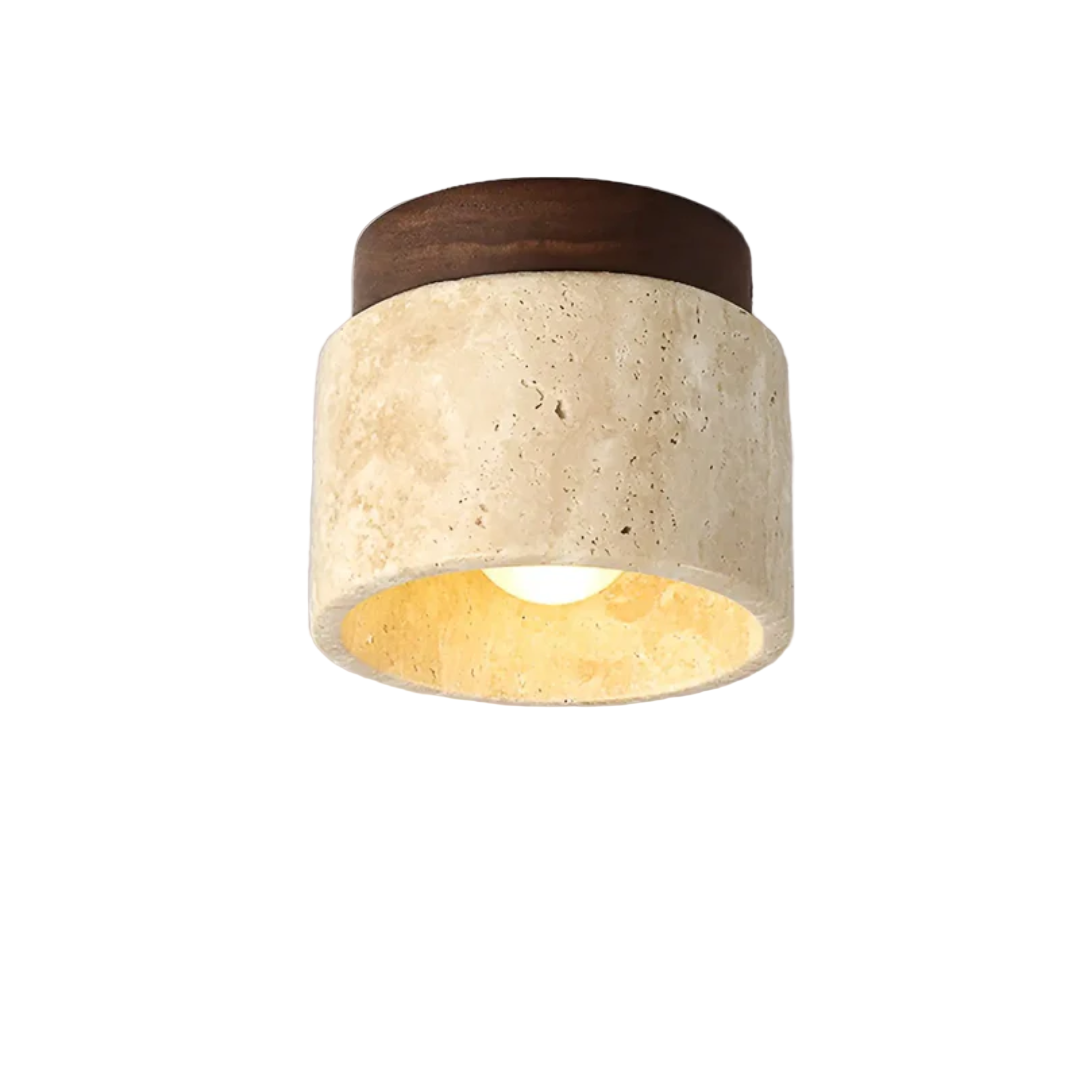 Japansk Loftslampe i Marmor Stil