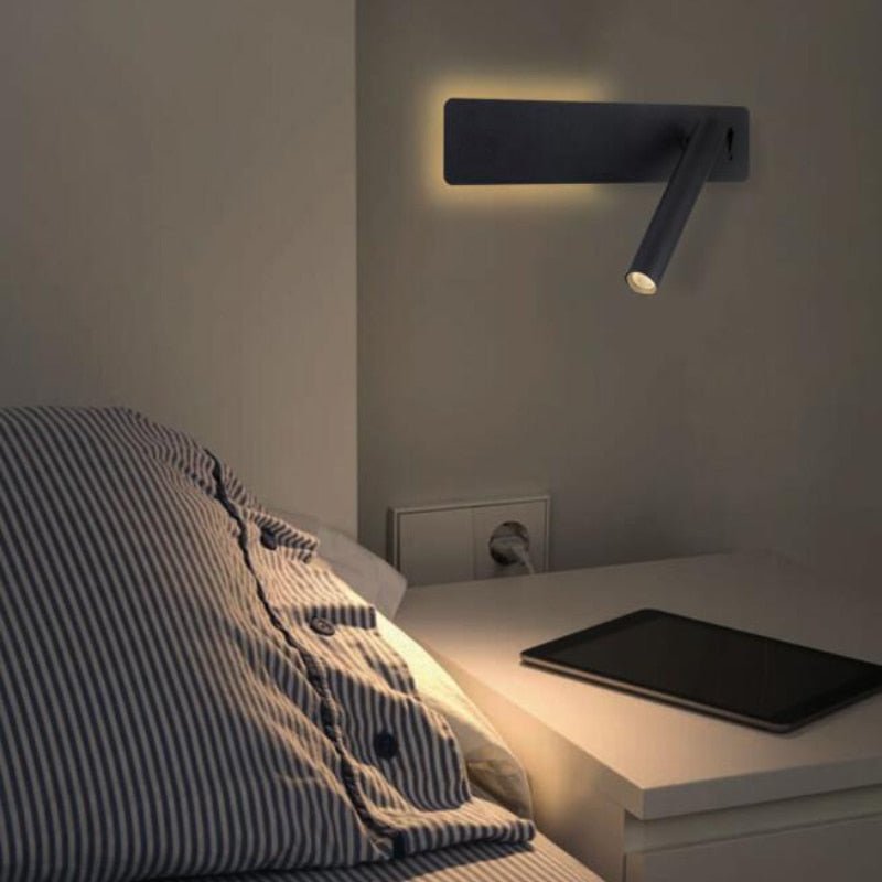 Justerbar LED-lampe til Sengebelysning Moderne Design
