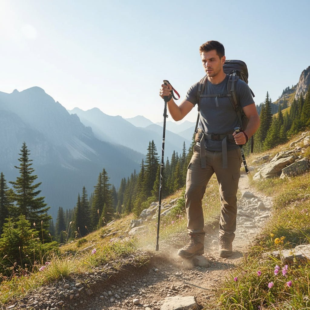 Justerbare Trekkingstænger med Ergonomisk Håndtag til Mænd og Kvinder