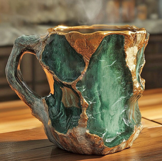 Kaffekopper Mineral Krystal Stilfuld Design