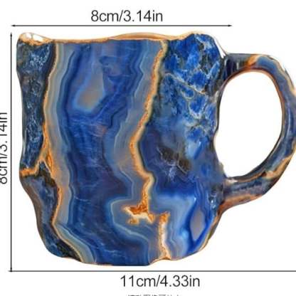 Kaffekopper Mineral Krystal Stilfuld Design