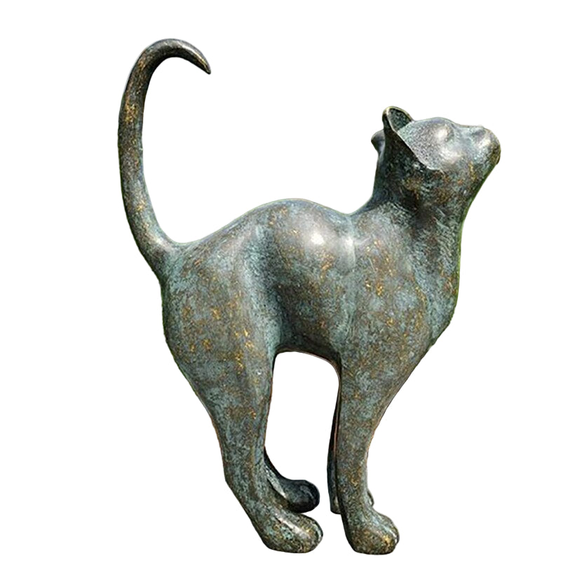 Katte Statue til Haven - Vejrbestandig Dekoration