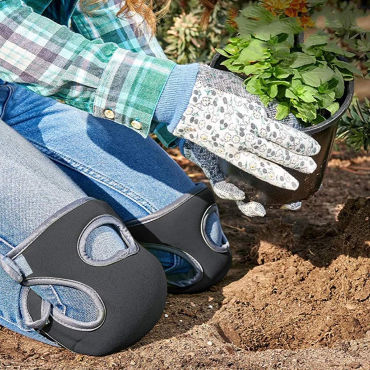 Knæbeskyttere til havearbejde Ergonomisk Design