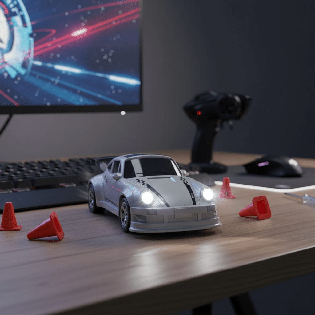 Kompakt 1:64 Fjernbetjening Driftbil Med Præcis Kontrol