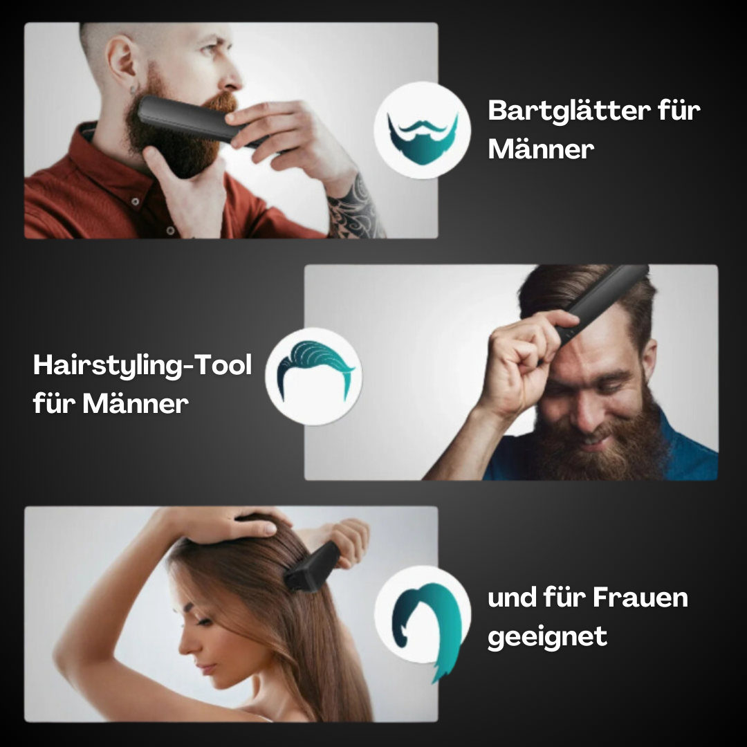 BeardMaster | Trådløs Negativ Ion Skæg Styler-zarada.dk