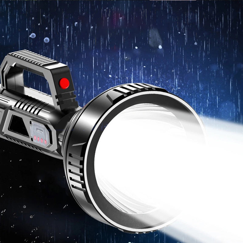 Kraftig Lommelygte Genopladelig Håndholdt Spotlight Med Flere Lysindstillinger
