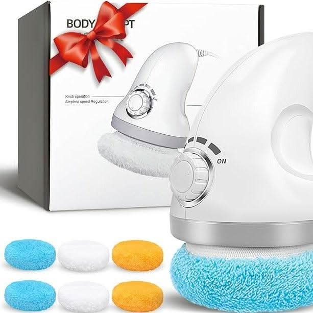 Kropsmassageapparat med 6 tilbehør til afslapning