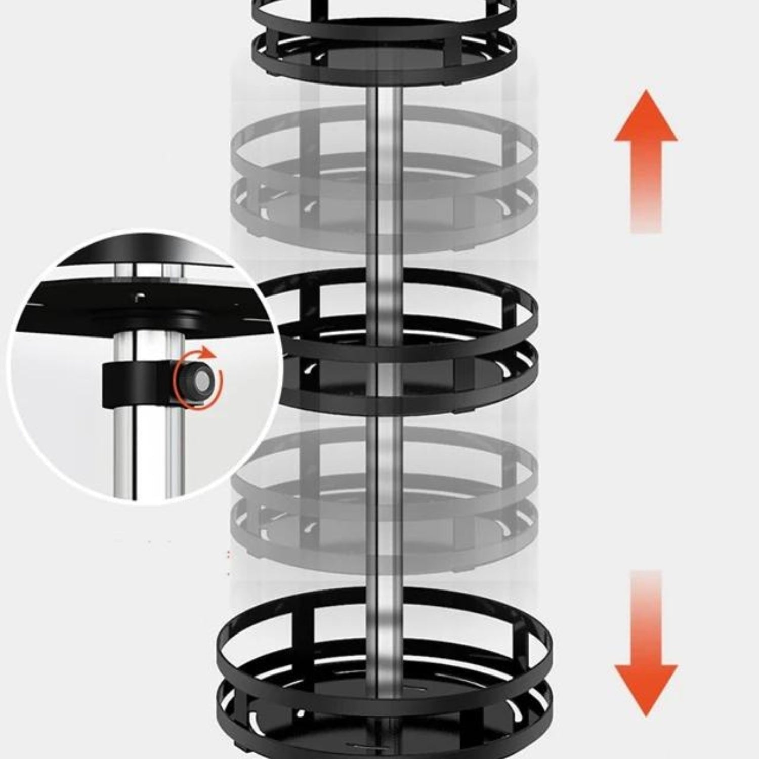 Krydderi Holder 360° Roterende Design