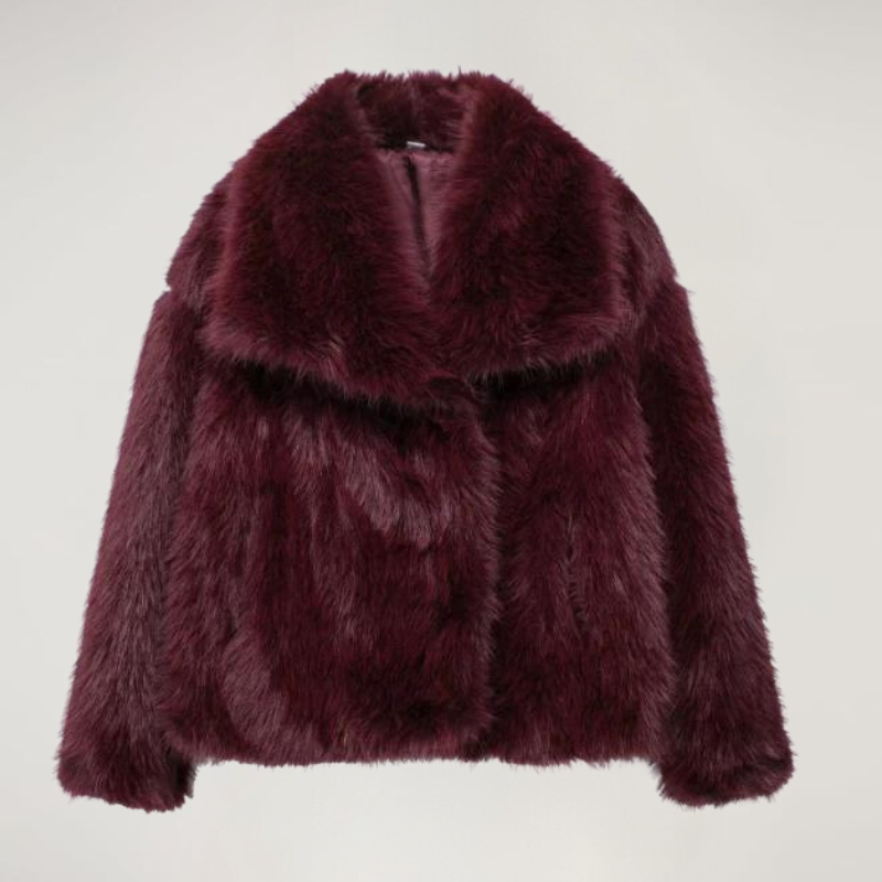 Liliana Manteau Luxe Kvinde – Ultra-Blød Faux Fur Frakke med Elegant Stil til Vinter