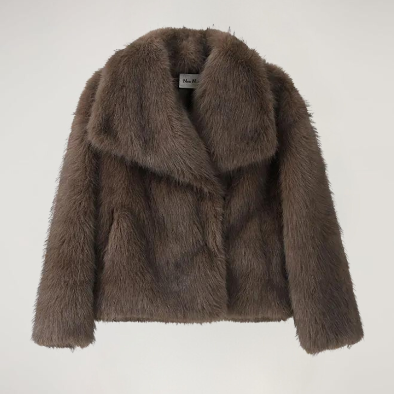 Liliana Manteau Luxe Kvinde – Ultra-Blød Faux Fur Frakke med Elegant Stil til Vinter