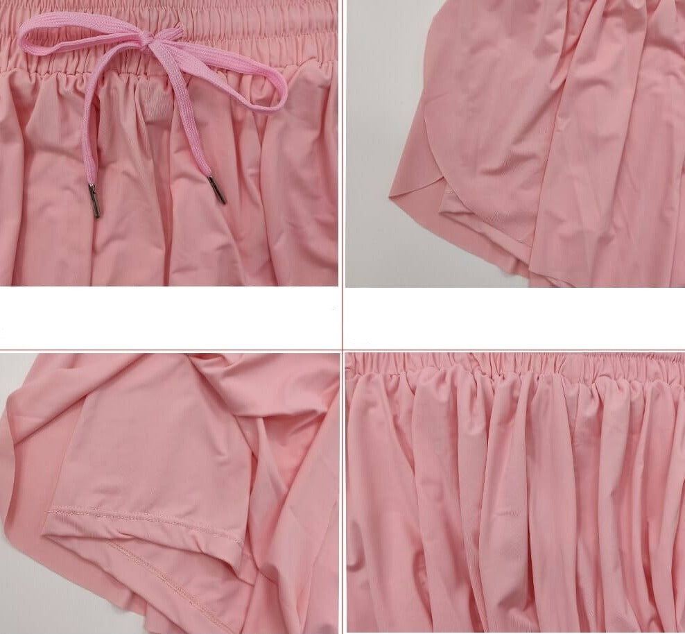 Kvinders 2-i-1 Fitnessshorts Trendy