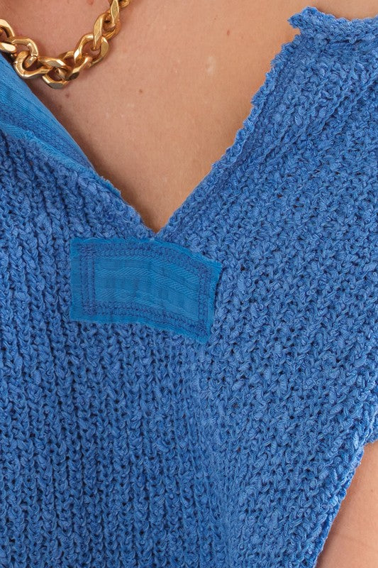 Kvinders Ærmeløs Sweater Patch Design