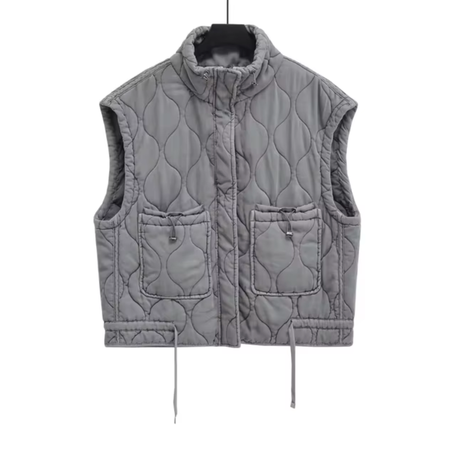 Kvinders Ærmeløs Vest med Stand-Up Krave