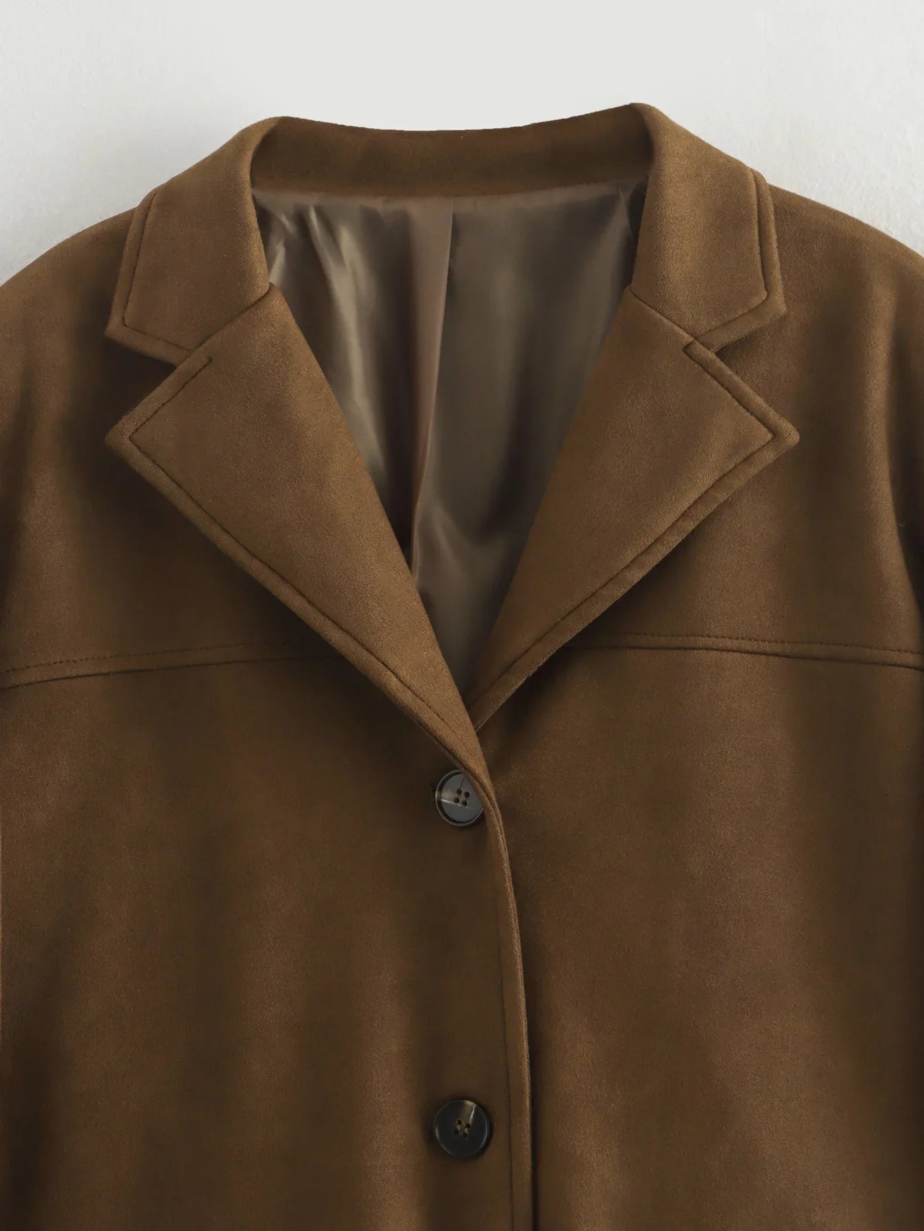 Kvinders Blazer Jakke Cropped Fit Med Lange Ærmer