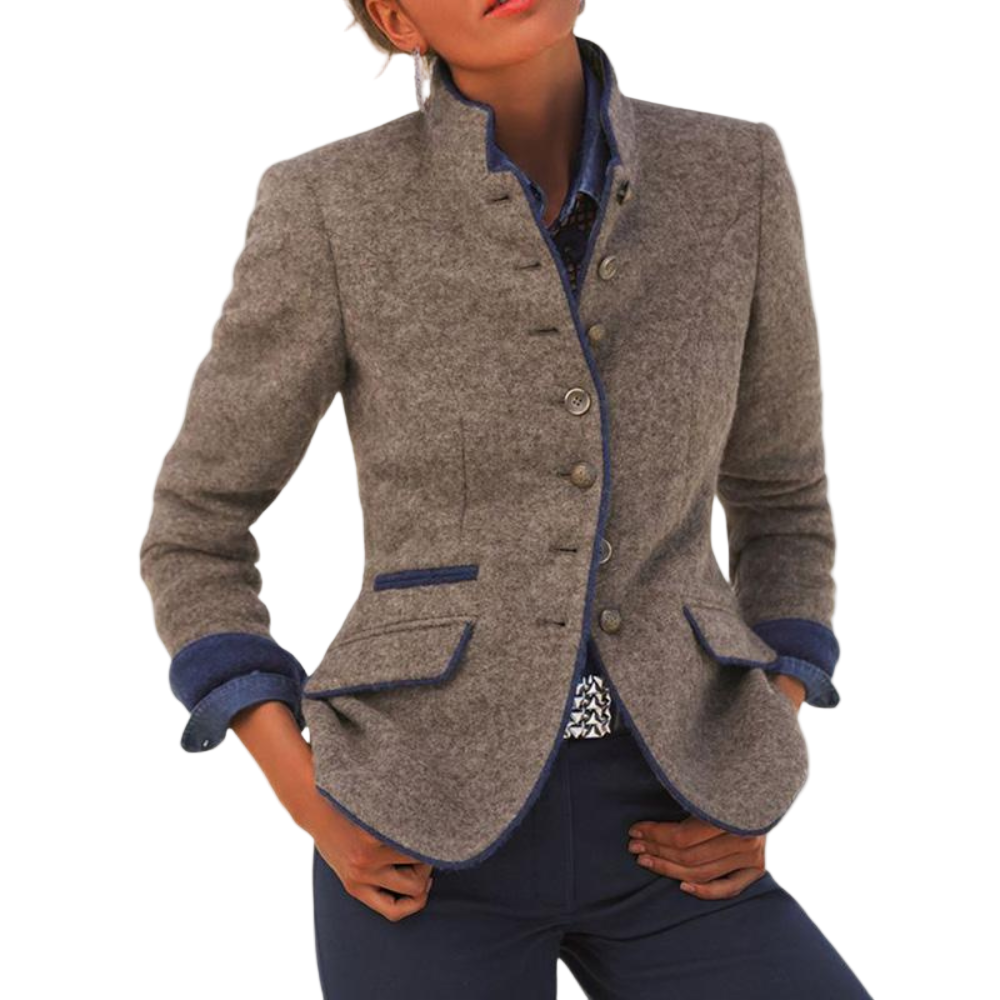 Kvinders Blazer med Struktureret Pasform