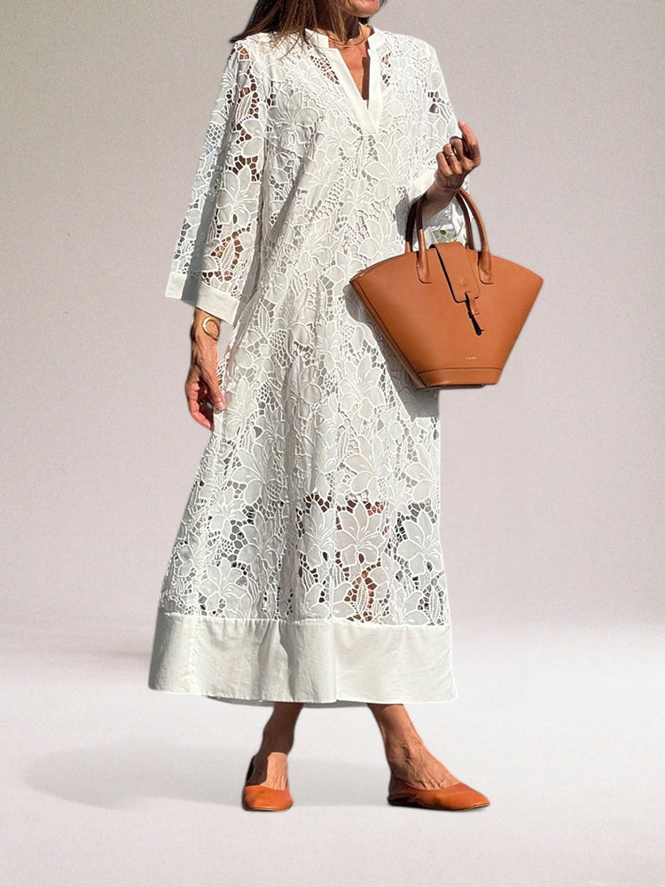 Kvinders Blonde Kjole Elegant Design