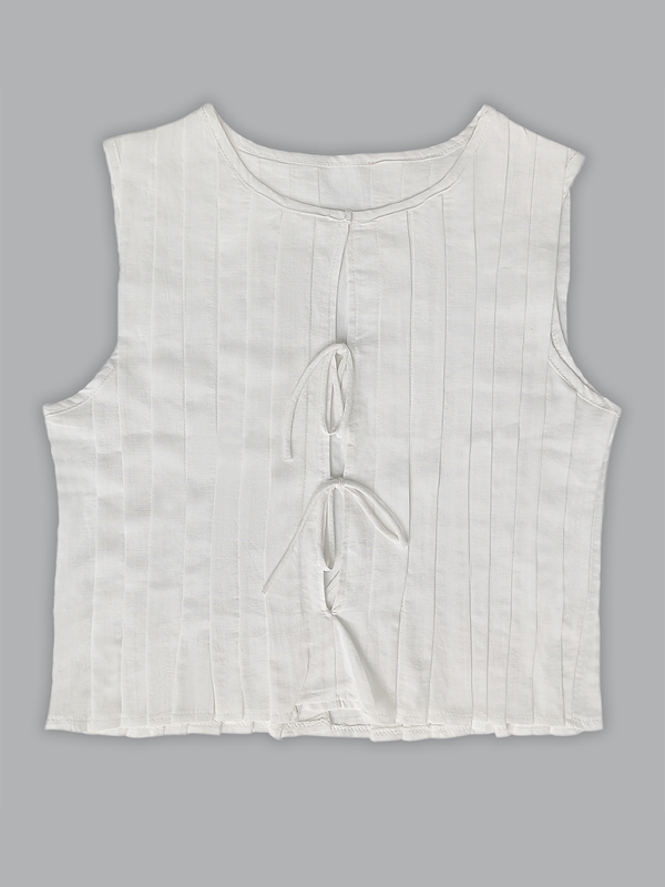 Kvinders Bluse Med Stropper Bomuld Linned