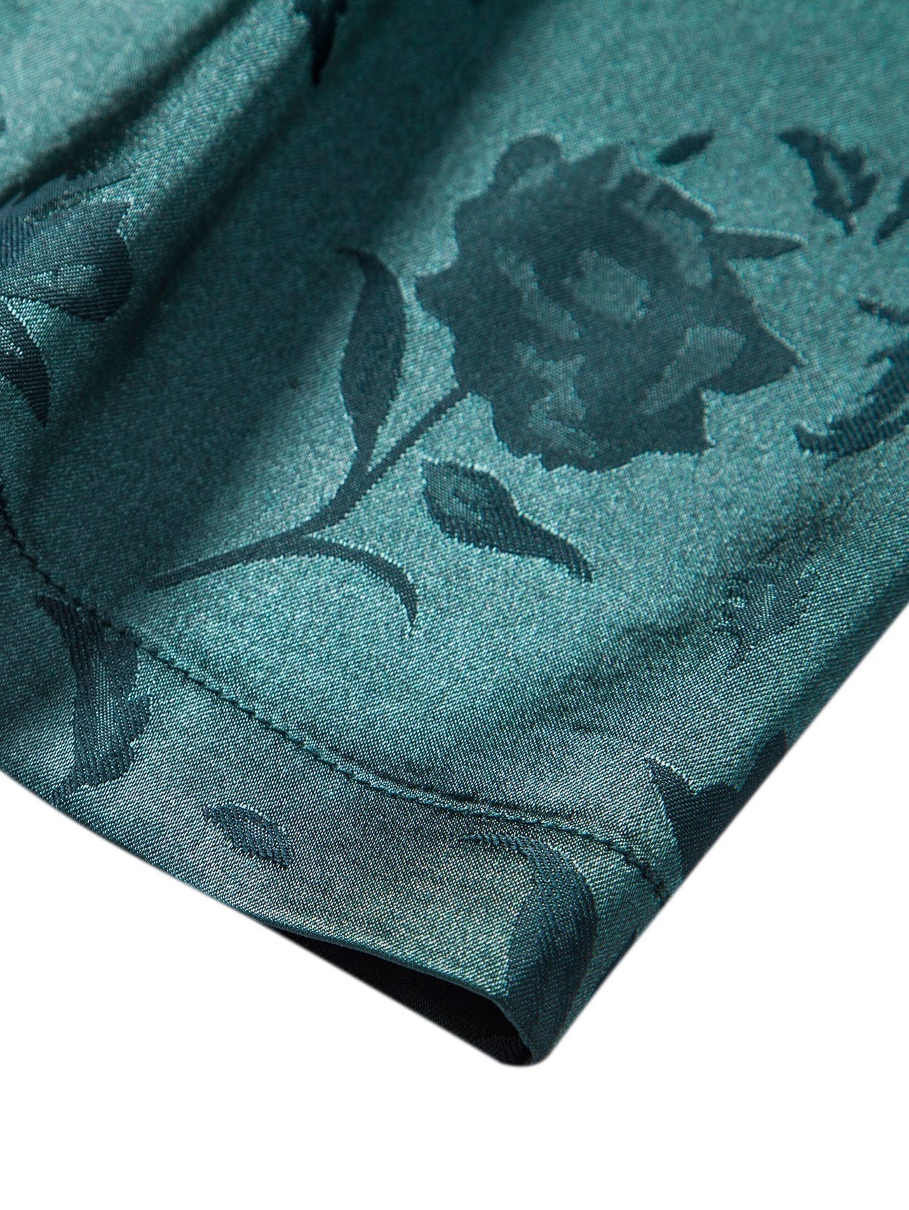 Herreskjorte med Broderet Blomsterdesign