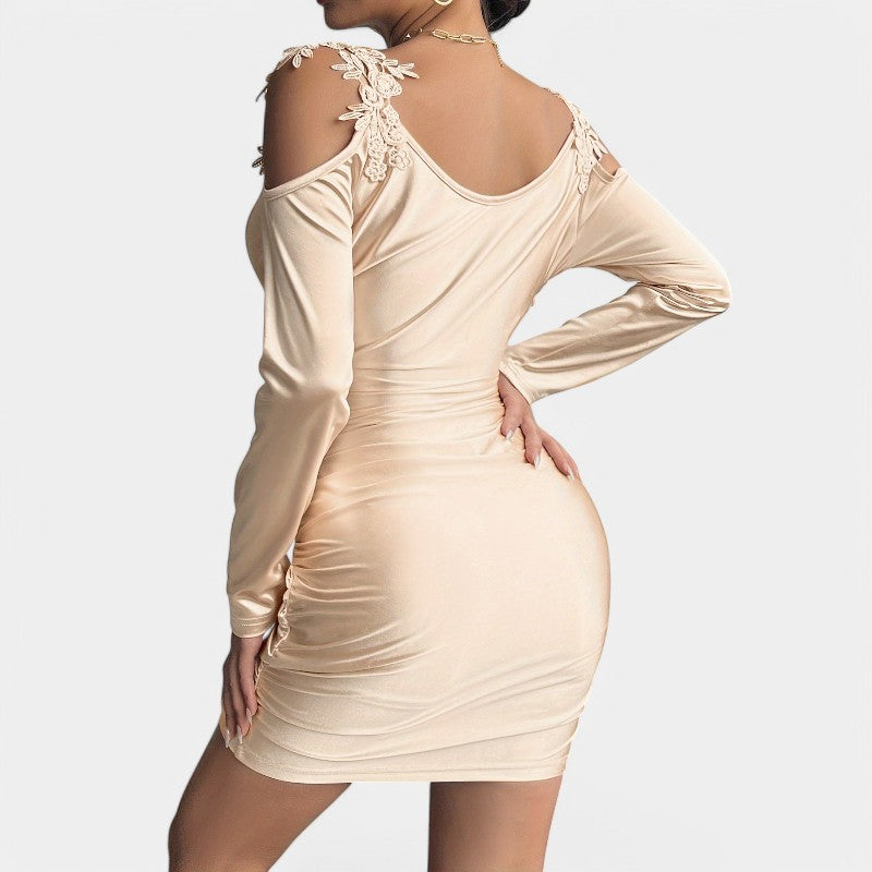 Kvinders Bodycon Kjole Langærmet Satin