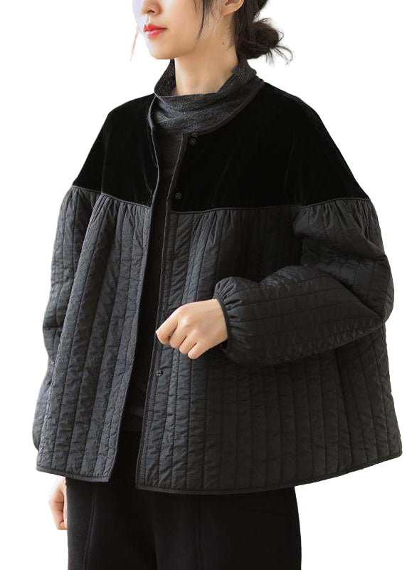 Kvinders Boho Vinterjakke med Knapper