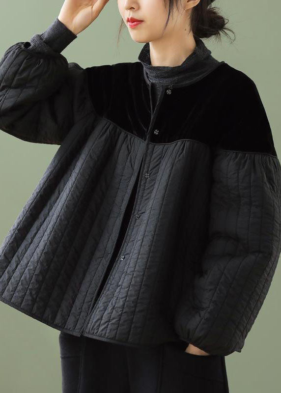 Kvinders Boho Vinterjakke med Knapper