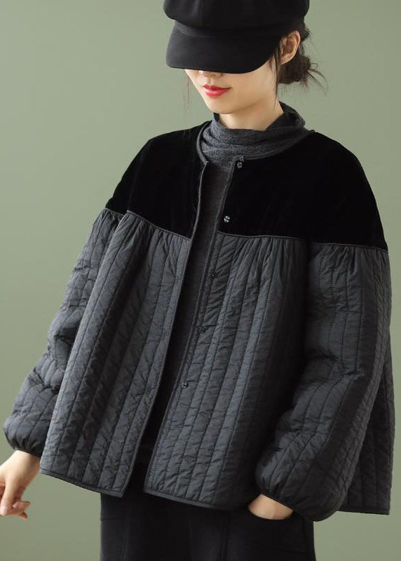 Kvinders Boho Vinterjakke med Knapper