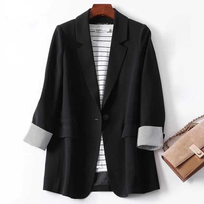 Kvinders Casual Blazer Langærmet