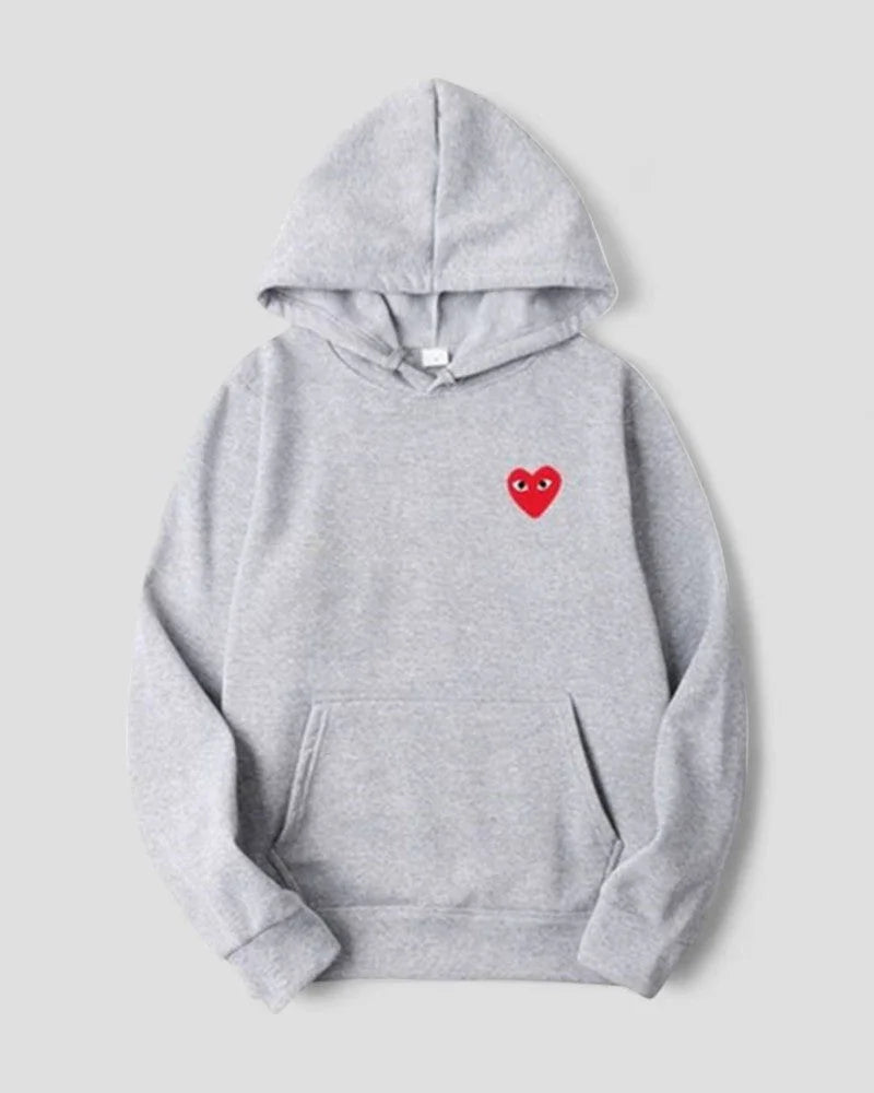 Kvinders Casual Hættetrøje med Broderet Design